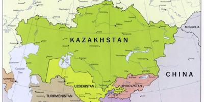 Usbekistan rusland kort